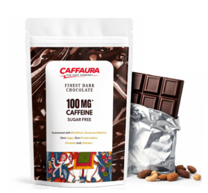 Dark Caffeinated Chocolate (Sugarfree) 100mg